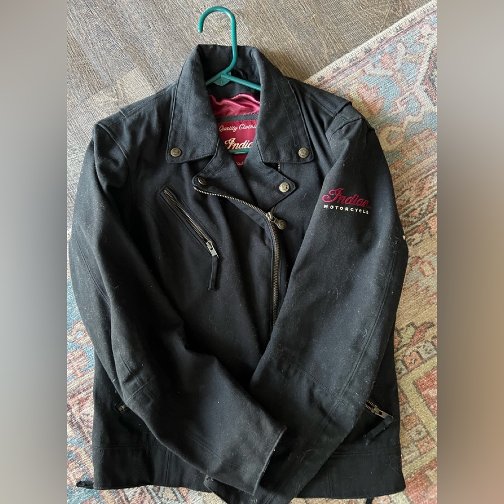 VGUC Women’s Moto Jacket. Heavy Denim material Great Quality jacket
